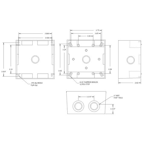 standard electrical outlet box size